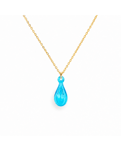 collier-pendentif-bijou-diffuseur-parfum-verre-soufflé-goutte-bleu-ciel-doré-artisan-des-sens