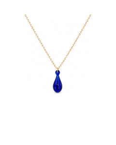 collier-pendentif-bijou-diffuseur-parfum-verre-soufflé-goutte-bleu-saphir-doré-artisan-des-sens