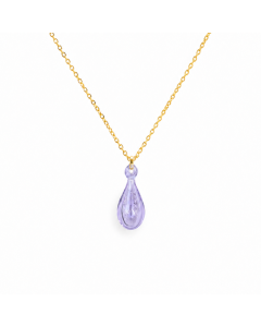 collier-pendentif-bijou-diffuseur-parfum-verre-soufflé-goutte-lilas-doré-artisan-des-sens