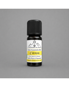 huile essentielle biologique Citron 100% pure et naturelle