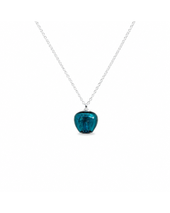 collier-pendentif-bijou-diffuseur-parfum-verre-soufflé-pomme-bleu-paon-argenté-artisan-des-sens